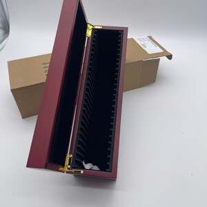 Guardhouse Sedona Red 25 Slot Wood Storage Box for Certified Coin Slabs PCGS NGC